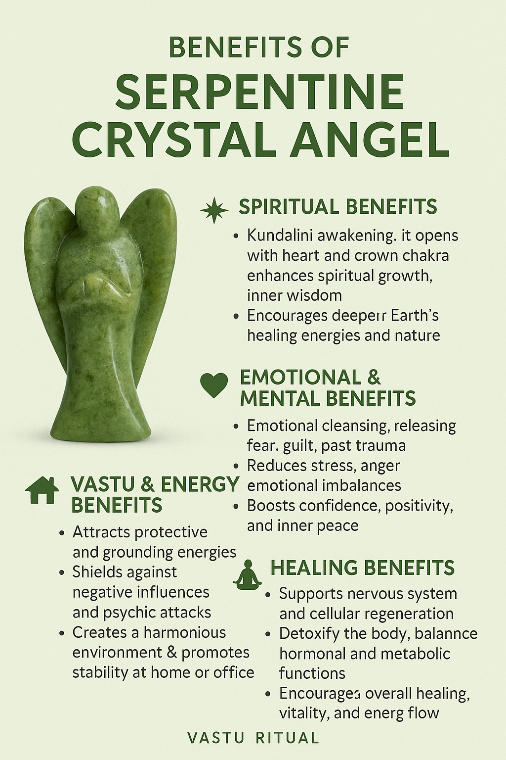 Serpentine Crystal Angel