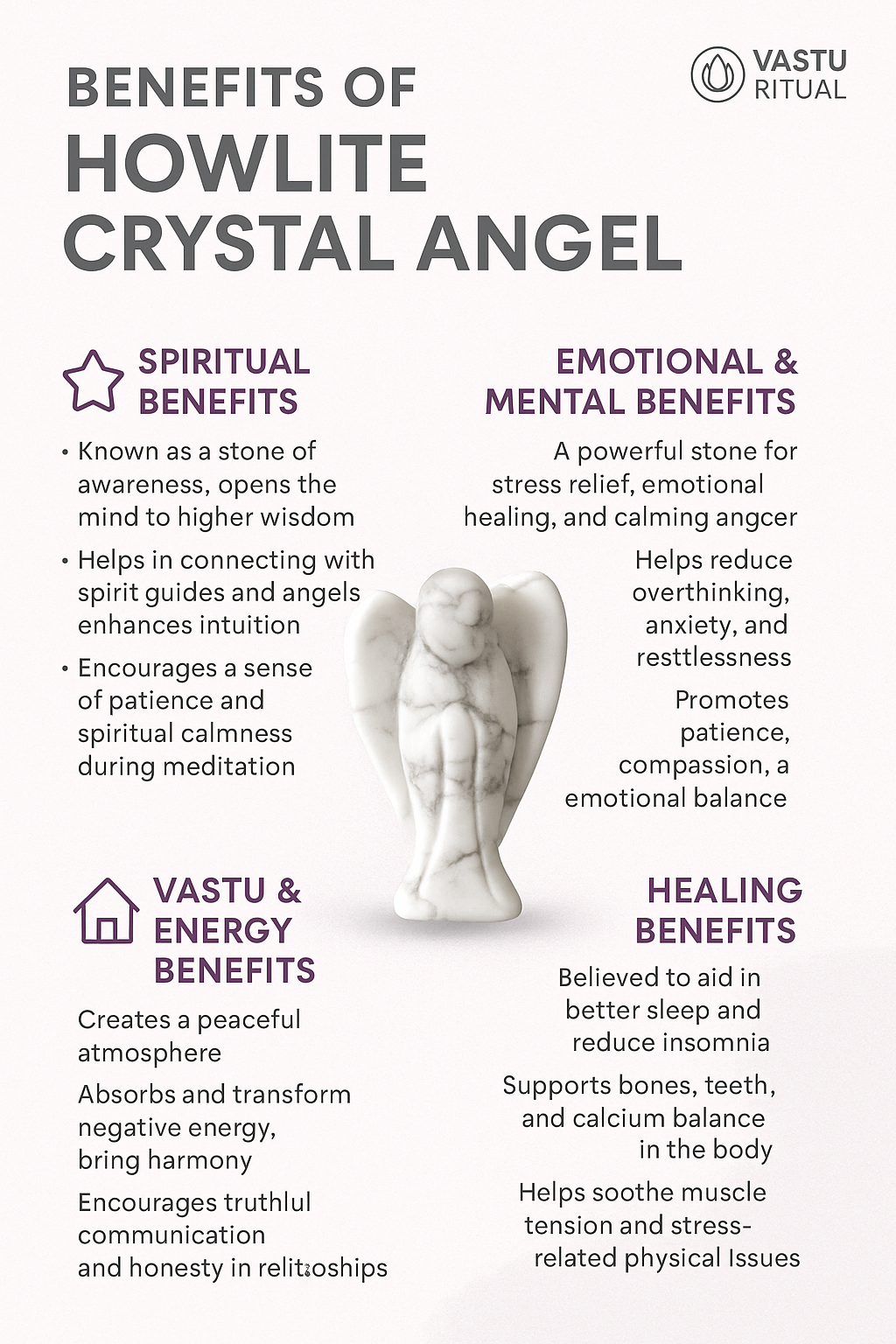 Howlite Crystal Angle